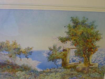 Appraisal: EDITH HELENA ADIE Orange Trees Taormina signed Fine Art Society