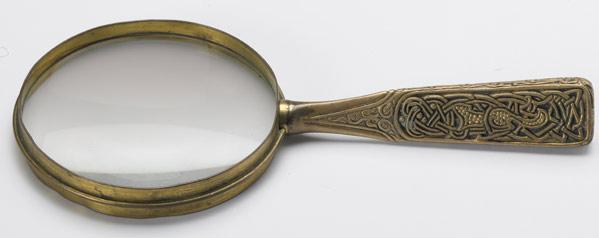 Appraisal: TIFFANY STUDIOS Zodiac loupe in gold dore finish Stamped TIFFANY