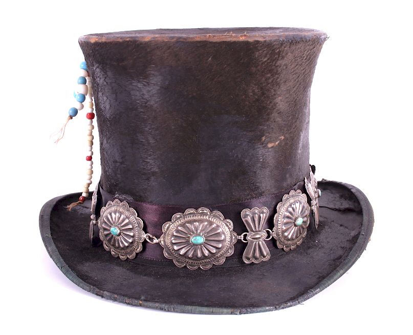 Appraisal: Navajo Native American Concho Top Hat Included in this lot