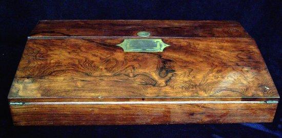 Appraisal: A Victorian rosewood writing slope