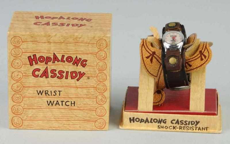 Appraisal: Hopalong Cassidy Child's Watch with Box Description Circa s Watch