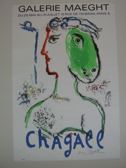 Appraisal: MARC CHAGALL The Artist as Phoenix Color lithograph x mm