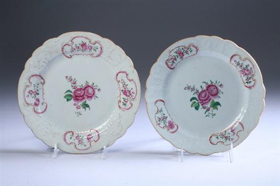 Appraisal: SEVEN CHINESE FAMILLE ROSE PORCELAIN PLATES th century Each painted