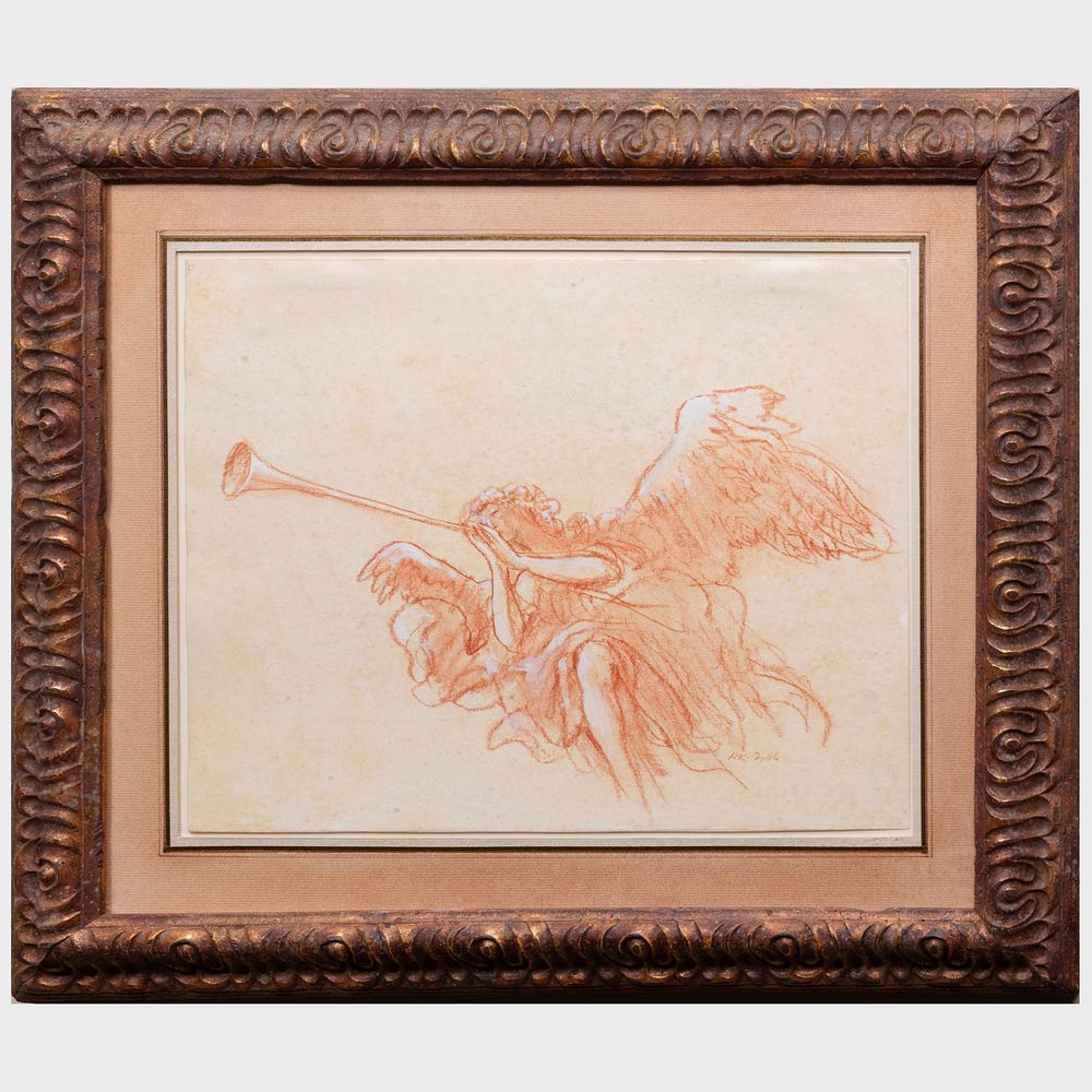 Appraisal: Henry Koehler - Christmas Angel with Horn and Baroque Angel