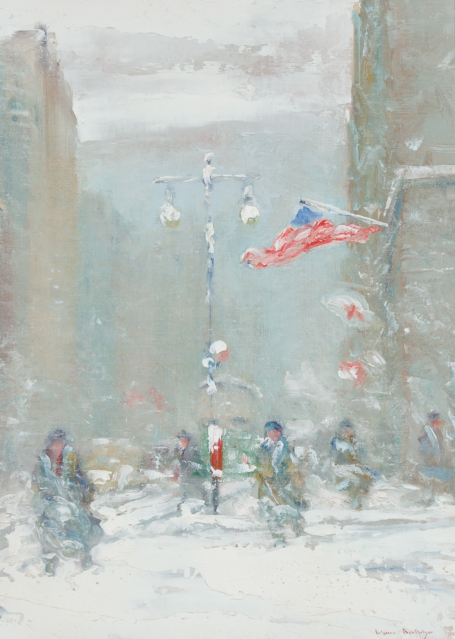 Appraisal: JOHANN BERTHELSEN American - Fifth Avenue and th Street Looking