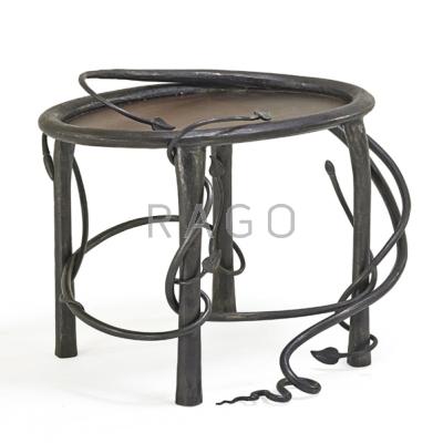 Appraisal: FRANCIS NOWICKI b Side table Santa Fe NM s Blackened