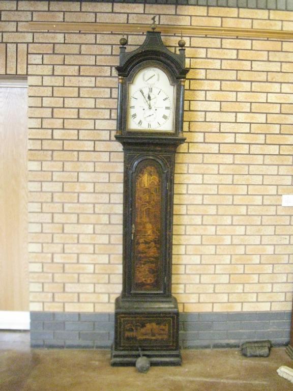 Appraisal: A Chinoiserie Longcase Clock having painted arched dial inscribed Yates