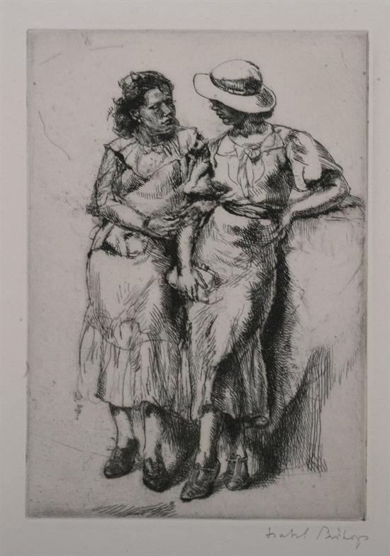 Appraisal: ISABEL BISHOP American - THE NOON HOUR signed in pencil