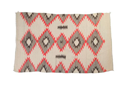 Appraisal: NAVAJO RUG American th century wool Transitional with serrated diamonds