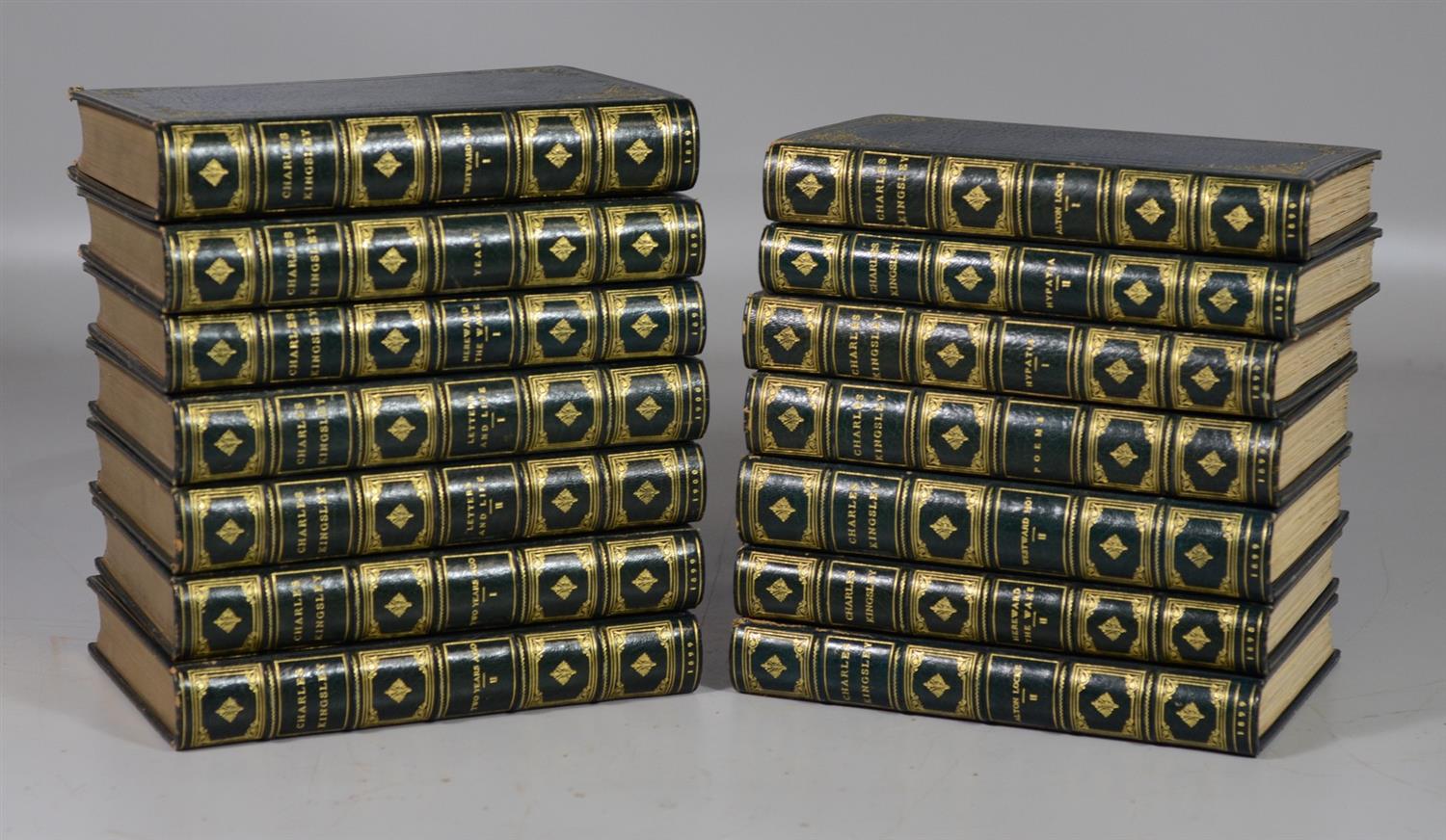 Appraisal: Kingsley Charles Works New York volumes one of copies bound