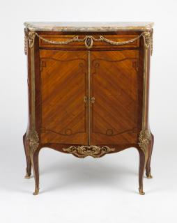 Appraisal: A Sormani Louis XV Circa - signed to cabinet lock