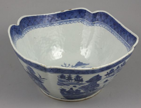 Appraisal: th Century Canton montiff bowl x x Minor edge chips