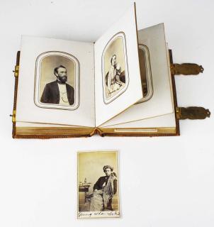 Appraisal: Carte De Visite Album Include Photo Of Dr Mong Shaw