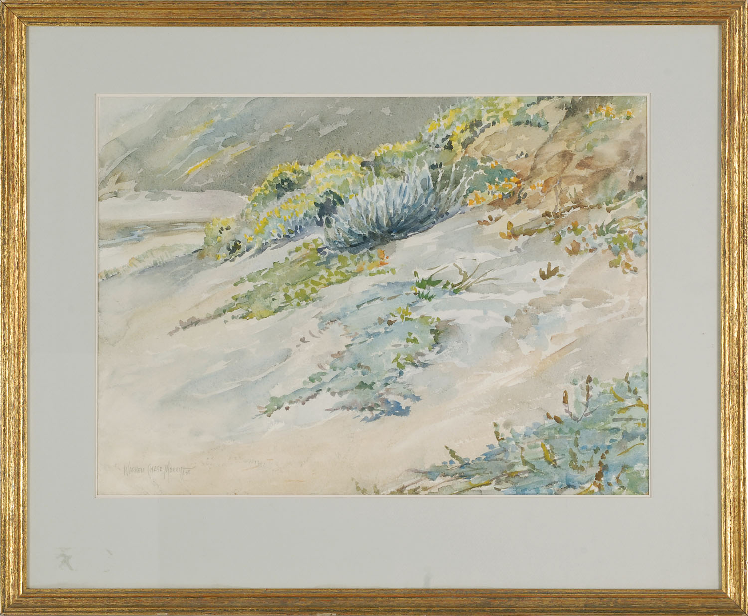 Appraisal: FRAMED WATERCOLOR WARREN CHASE MERRITT American - California landscape Signed