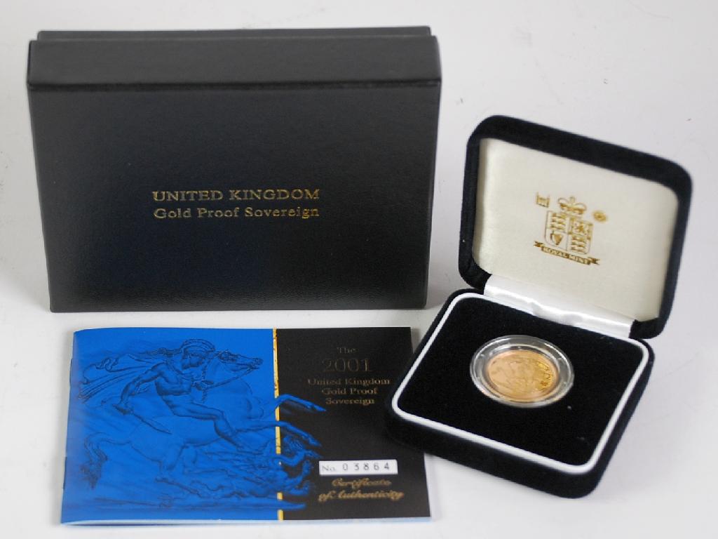 Appraisal: ELIZABETH II GOLD PROOF SOVEREIGN No of in case and