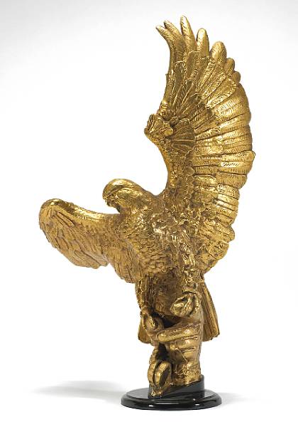 Appraisal: A Continental gilt bronze bird of prey fourth quarter th