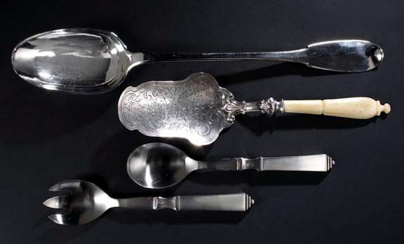 Appraisal: Continental Silver and Bone Serving Spade third quarter th century