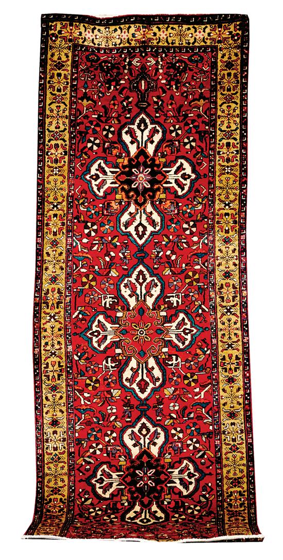 Appraisal: Persian Tabriz runner ' x ' Condition Even pile very