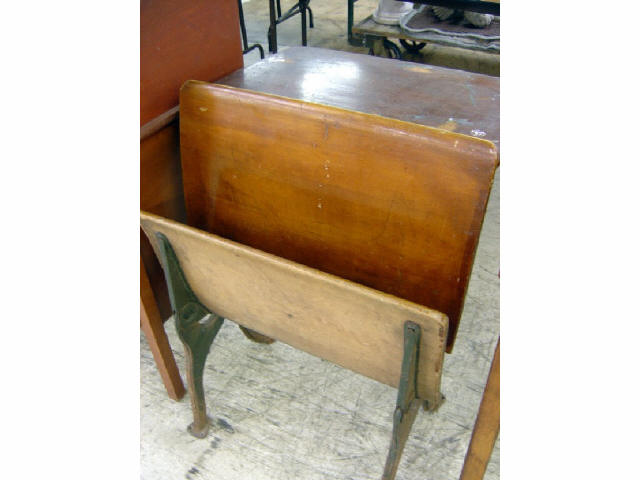 Appraisal: SCHOOL DESK W FOLD DOWN SEAT