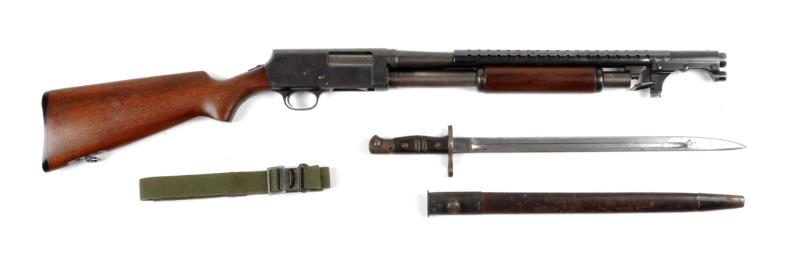 Appraisal: U S Marked Stevens Pump Action Trench Gun Serial This