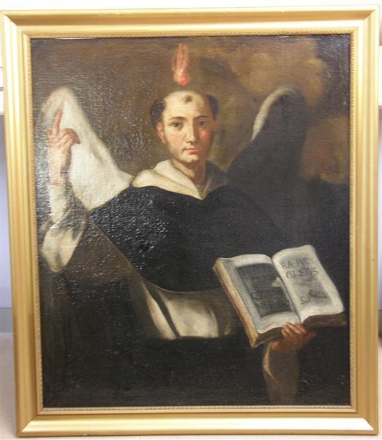 Appraisal: th century Italian School a Saint with a flame above