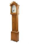 Appraisal: TALL CASE CLOCK - Country pine case wooden works tall