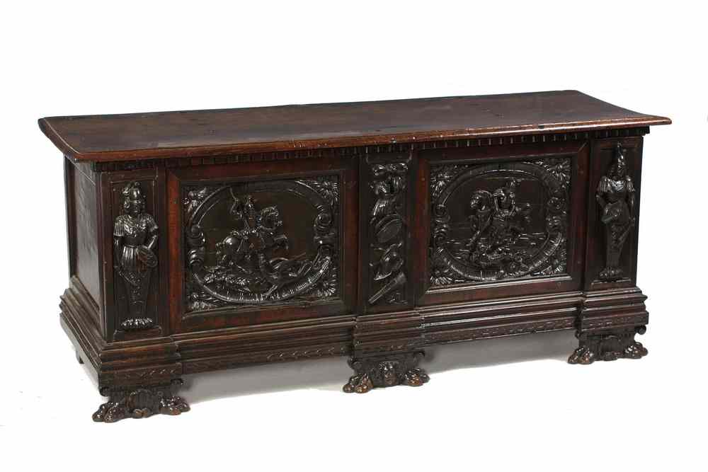 Appraisal: EARLY COFFER - th - th c maple lift top