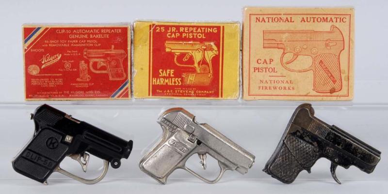 Appraisal: Lot of Cap Guns Description Includes Hubley Kilgore and National