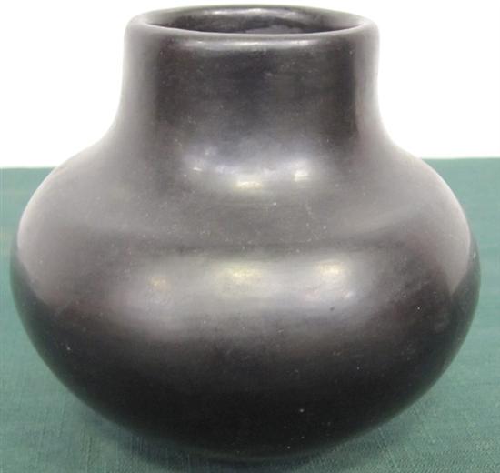 Appraisal: POVEKA MARIA MARIA MARTINEZ AMERICAN - San Ildefonso Blackware Vessel