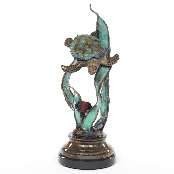 Appraisal: JOHN TOWNSEND AMERICAN B x La Tortuga Bronze cold painted