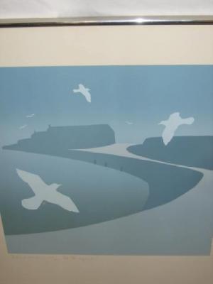 Appraisal: JULIA MATCHAM The Cob Lime Regis limited edition silk screen