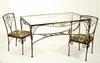 Appraisal: ART DECO PATIO SET - Seven pc Set six hammered