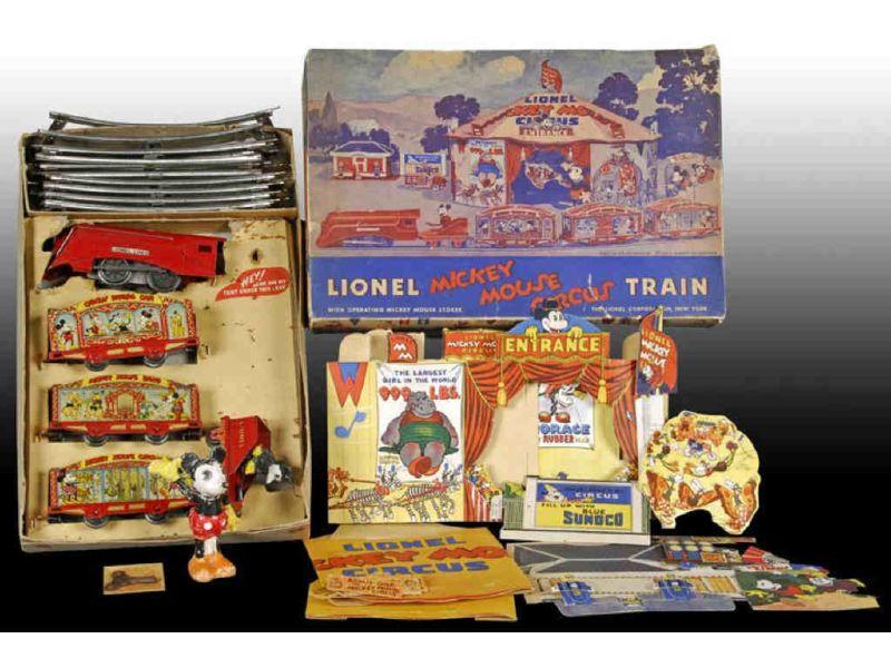 Appraisal: Lionel Mickey Mouse Circus Train with Complete Box Description -