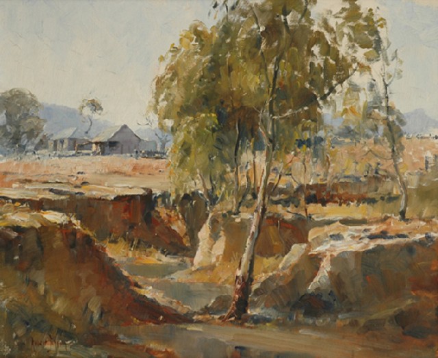 Appraisal: Robert Johnson - Dry Creek Bed oil on canvas on