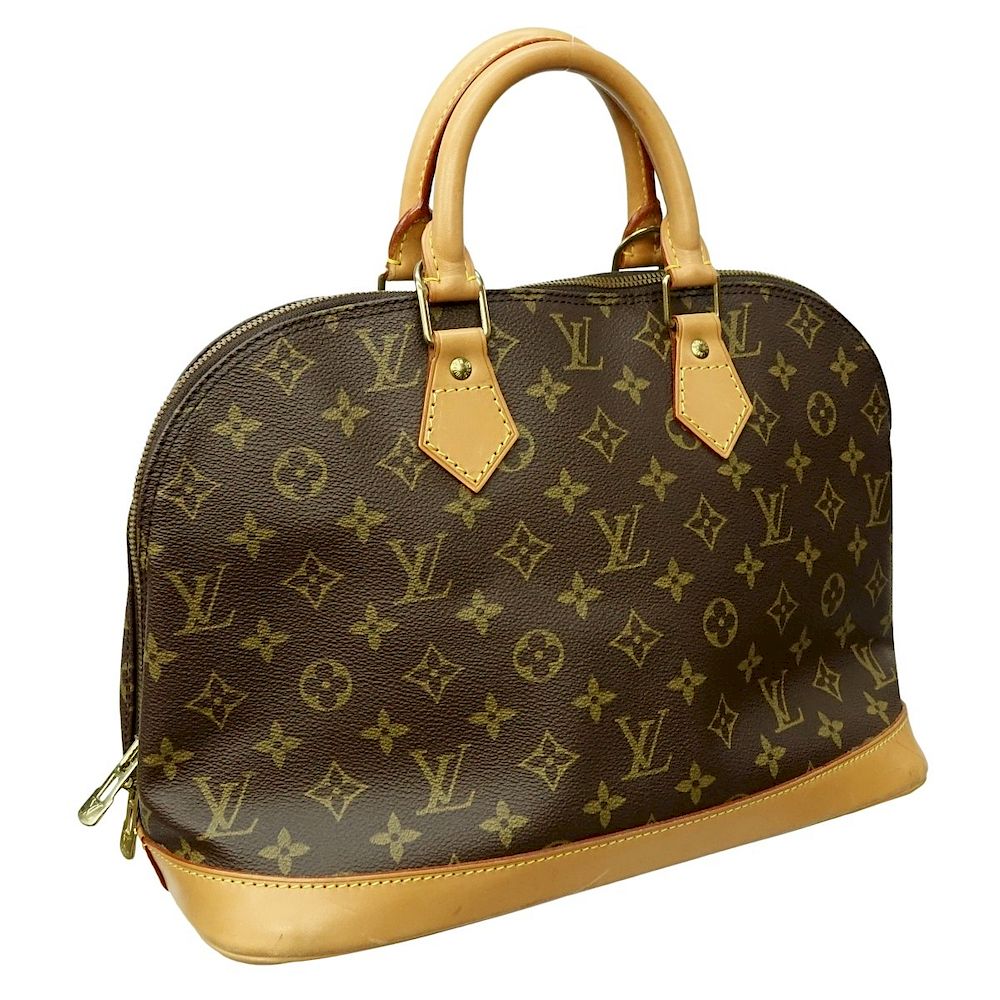 Appraisal: Louis Vuitton Brown Canvas Monogram Alma PM Louis Vuitton Brown