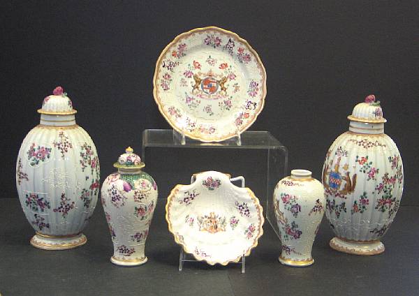 Appraisal: An assembled group of French Chinese Export style porcelain second