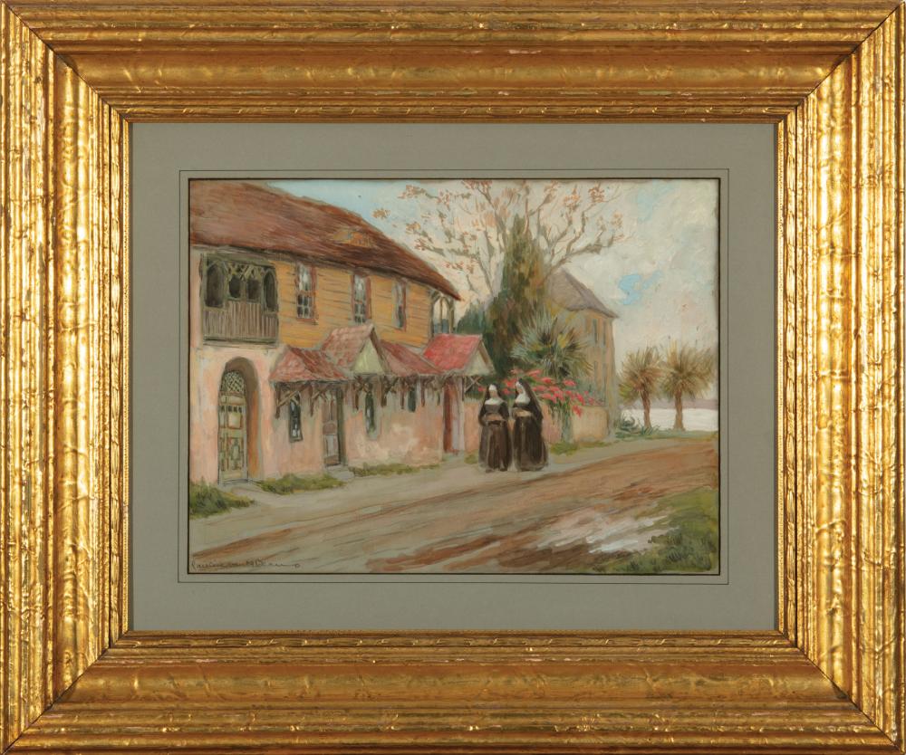 Appraisal: Caroline Van Hook Bean American - Saint Augustine Street Scene