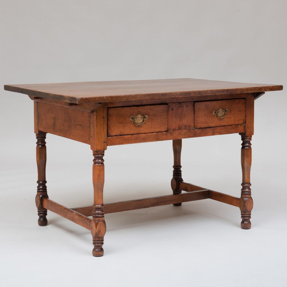 Appraisal: Federal Walnut Tavern Table x x in Condition Small seam