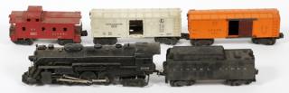 Appraisal: LIONEL O GAUGE POST LIONEL O GAUGE POST-WAR FREIGHT TRAIN