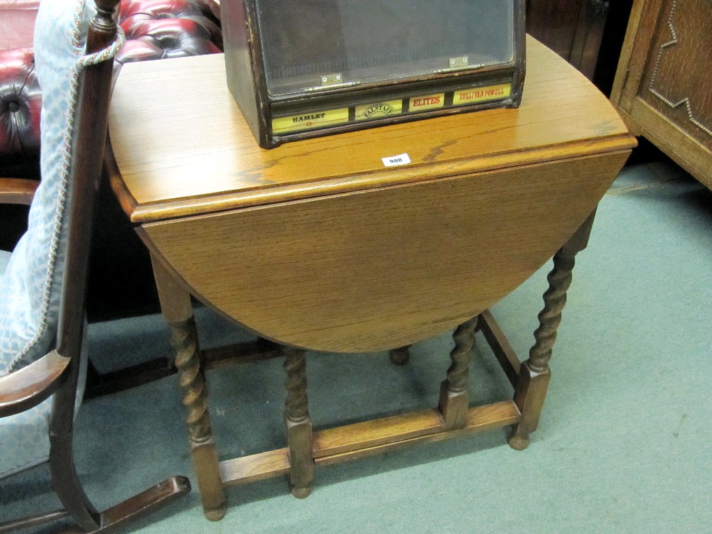 Appraisal: Oak gateleg table