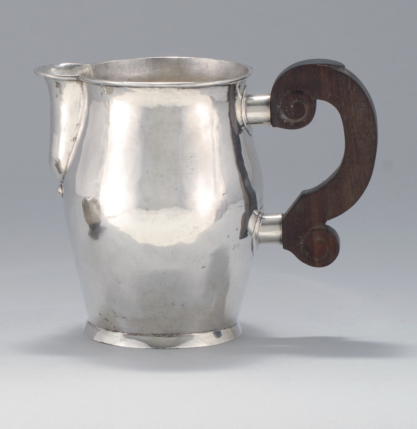 Appraisal: HANDMADE SILVER PITCHER BEARING MARKS FOR WILLIAM SPRATLING Mexico -