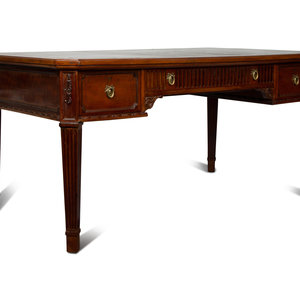 Appraisal: A Neoclassical Style Mahogany Writing Desk EARLY TH CENTURY having