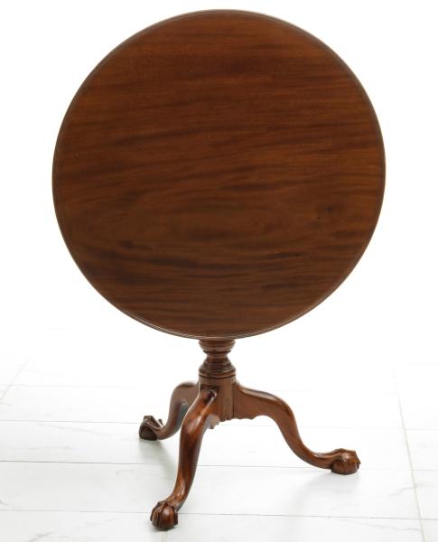 Appraisal: A GOOD TH CENT PHILADELPHIA BIRDCAGE TEA TABLEThe mahogany example