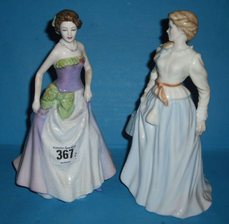 Appraisal: Royal Doulton Figures Jessics Figure of the Year HN and