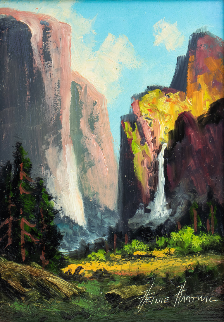 Appraisal: PAINTING HEINIE HARTWIG Heinie Hartwig American b Yosemite oil on