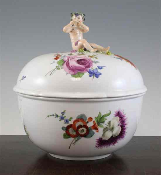 Appraisal: A Meissen Marcolini period globular tureen and cover c outside