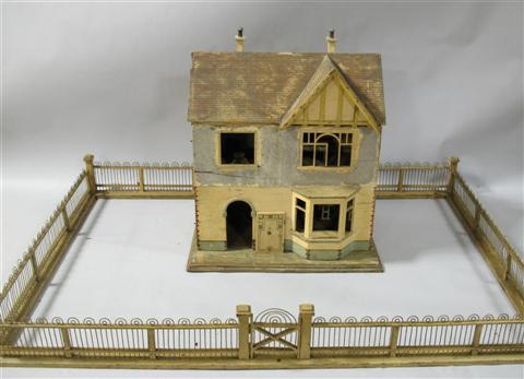 Appraisal: ANTIQUE DOLL HOUSE Of tradition form opening to reveal rooms