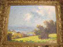 Appraisal: A pair of oils on board ''Starnbergsee'' and ''Attersee'' each