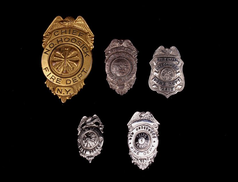 Appraisal: Collection of Chief Fireman Badges c - For your consideration