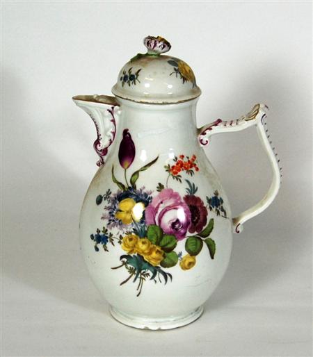 Appraisal: MEISSEN COFFEE POT TH CENTURY with scroll spout and handle